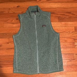 Patagonia Better Sweater Vest heathered turquoise color size Large